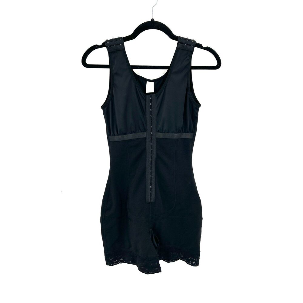 MAGICFAJAOS BBL Recovery Shapewear Bodysuit Waist Trainer Lace Black Medium